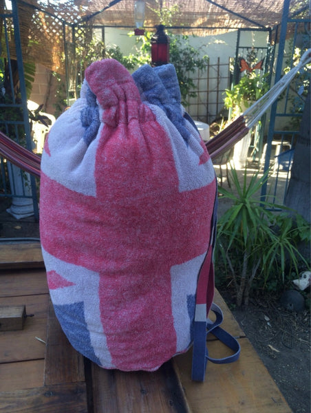 Fresco Towels - Union Jack Taupe - Nomad Bag