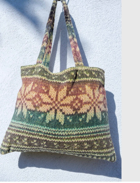 Fresco Towels - Nordic Snowflakes Taupe - Small Tote Bag