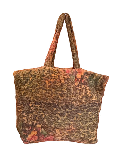 Fresco Towels - Leopard Sunset Orange - Large Tote Bag