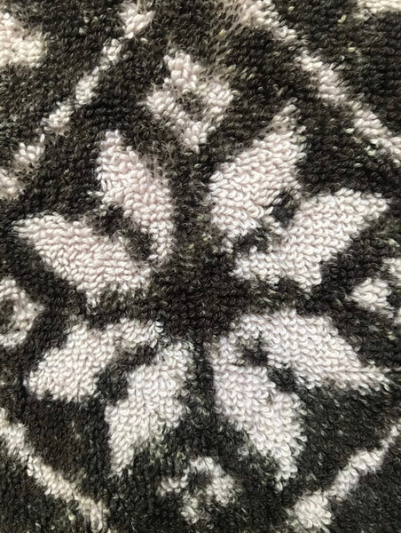 Fresco Towels - Nordic Rug Black /Bark - Bath Towel