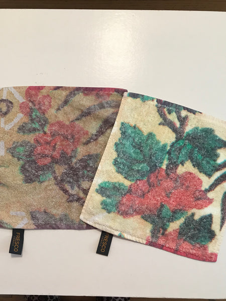 Fresco Towels - Tropical Peacock Taupe - Washcloth