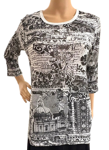 Royal Palace Crew neck - Black/White