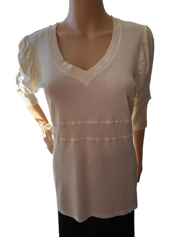 Solid Empire Top - Ivory