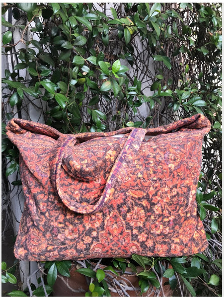Fresco Towels - Tabrizi Sunset Orange - Large Tote Bag