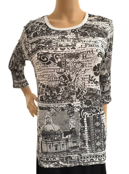 Royal Palace Crew neck - Black/White