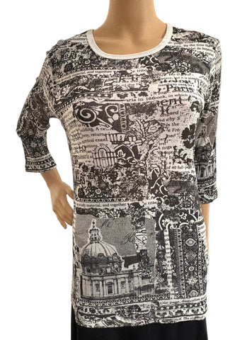 Royal Palace Crew neck - Black/White
