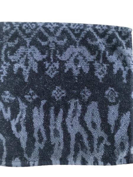 Fresco Towels- African Batik Chambray/Navy - Washcloth