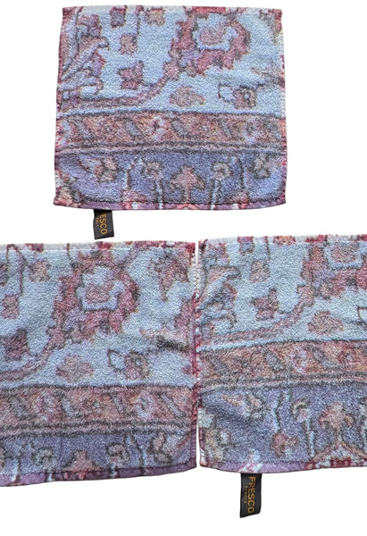 Fresco Towels - Versaille Rug Blue - Washcloth