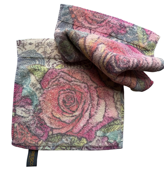 Fresco Towels - Rose Garden Lemon - Washcloth