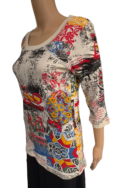 Silk Road scoop neck - Ivory