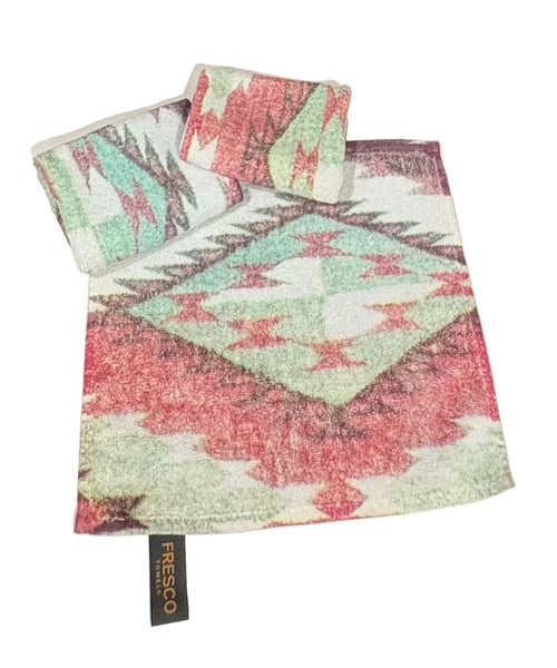 Fresco Towels - Mesa Diamonds White - Washcloth