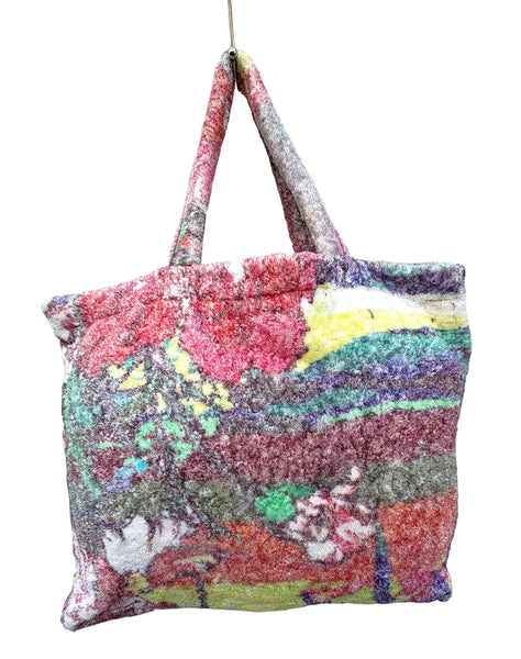 Fresco Towels - Palm Trees White - Large Tote Bag