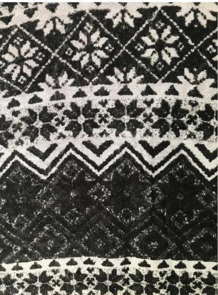 Fresco Towels - Nordic Rug Black /Bark - Bath Towel