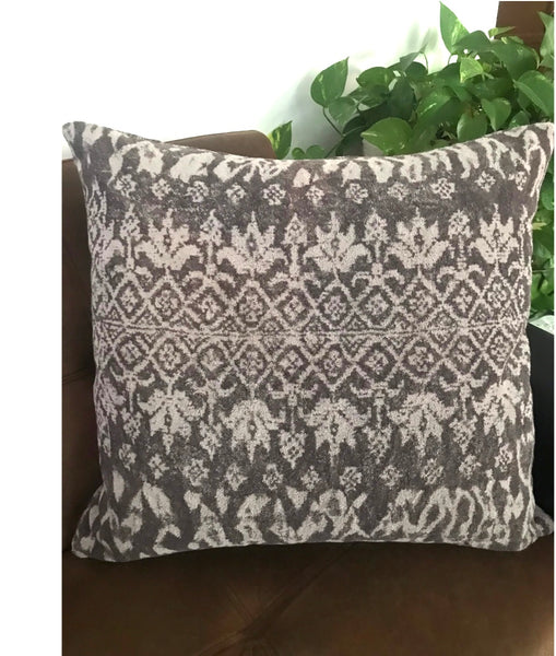 Fresco Towels - Bali Batik Bark/Brown - Large Pillow Cover