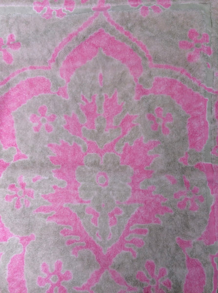 Fresco Towels - Venetian Brocade Strawberry - Small Bath  Mat