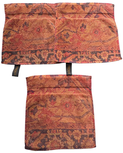 Fresco Towels - Casbah Rug Cinnamon - Washcloth