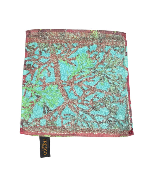 Fresco Towels- Coral Reef Aqua - Washcloth