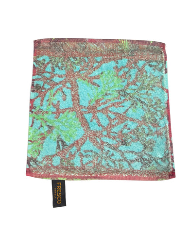 Fresco Towels- Coral Reef Aqua - Washcloth