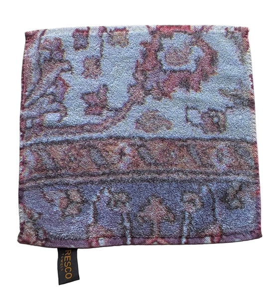 Fresco Towels - Versaille Rug Blue - Washcloth