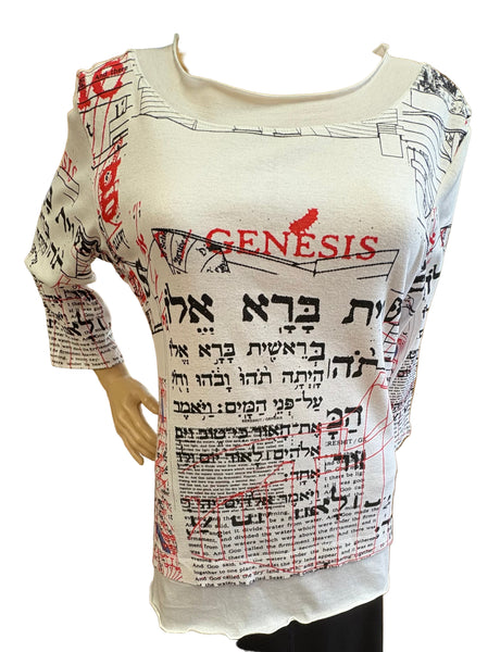 Genesis Layered Hem top - White