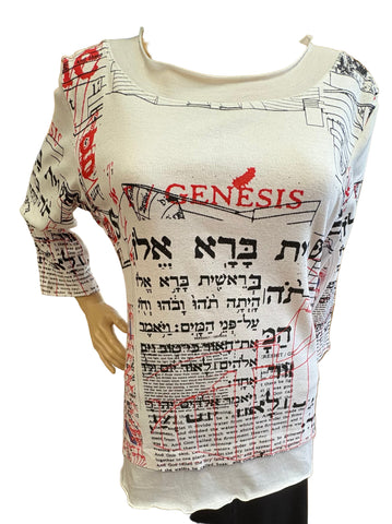 Genesis Layered Hem top - White