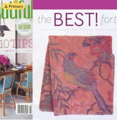 Fresco Towels - Tropical Peacock Blush - Bath Towel