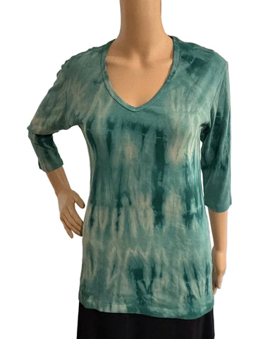Oak wash V neck - Rustic Forest