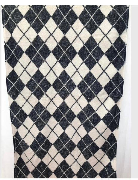 Fresco Towels - Argyle White - Bath Towel