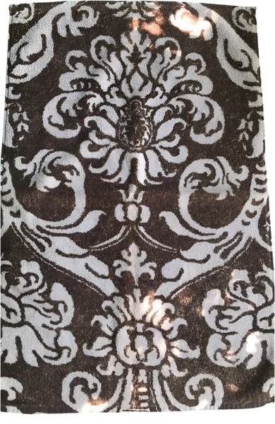 Fresco Towels- Royal Damask Brown/Taupe- Hand Towel
