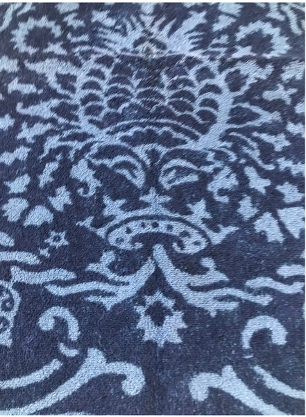 Fresco Towels - Bohemian Damask Chambray-Navy - Hand Towel
