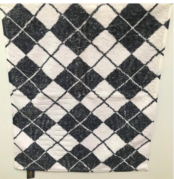 Fresco Towels - Argyle White - Hand Towel