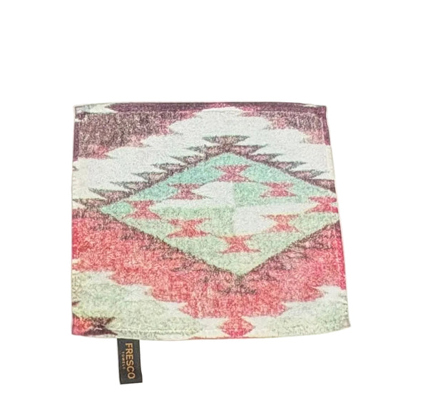 Fresco Towels - Mesa Diamonds White - Washcloth