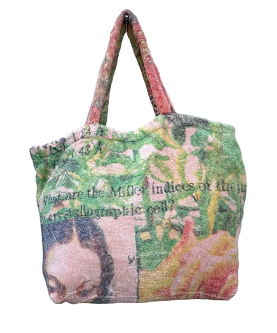 Fresco Towels - Abstract Portrait Peach - Large Tote Bag