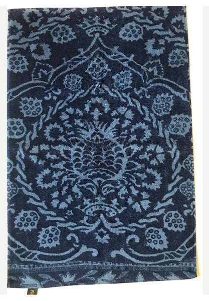 Fresco Towels - Bohemian Damask Chambray-Navy - Hand Towel