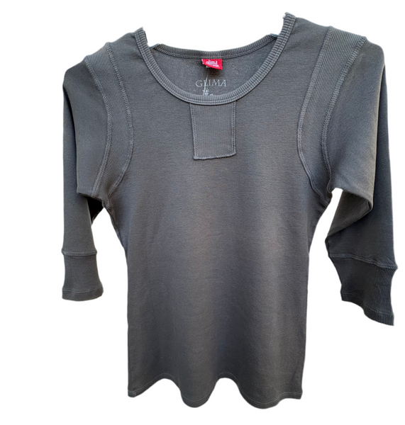 Textured Details Solid Top - Graphite