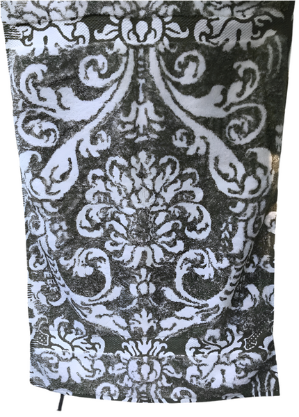 Fresco Towels - Royal Damask Sage/White - Hand Towel