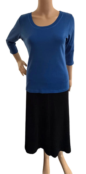 Solid Round-neck top - Peri