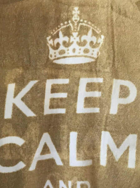 Fresco Towels- Keep Calm and carry on - Golden