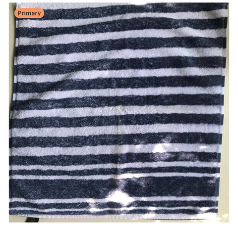 Fresco Towels - Napa Stripes Chambray/ White - Hand Towel