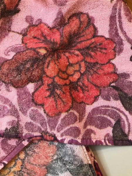 Fresco Towels - Damask Flower Pink - Washcloth