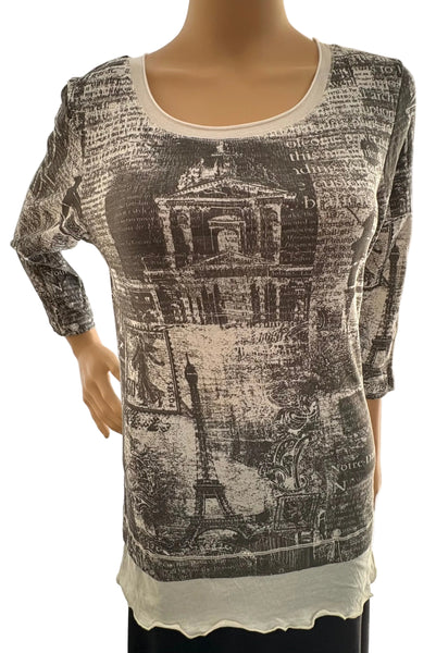 Notre Dame Layered Hem - White
