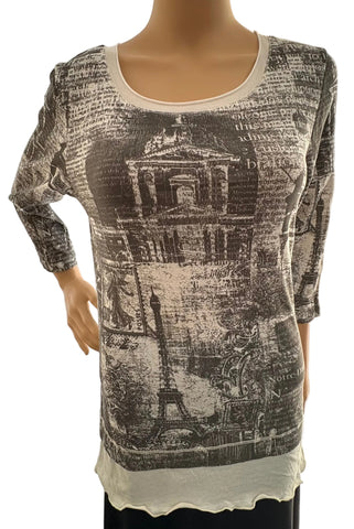 Notre Dame Layered Hem - White