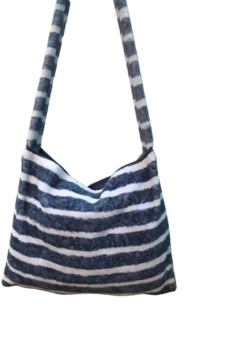 Fresco Towels - Napa Stripes Navy - Messenger Bag