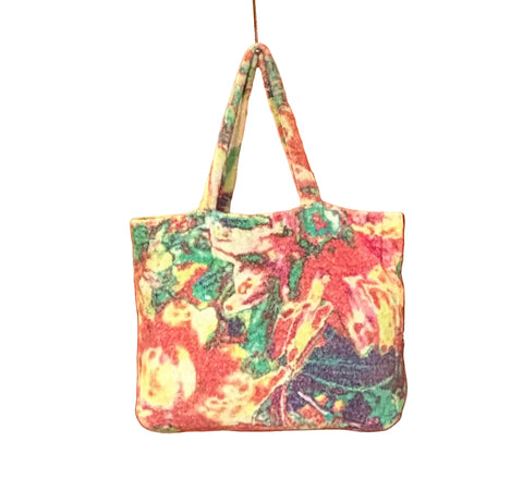 Fresco Towels - Abstract Watercolor White - Large Tote Bag