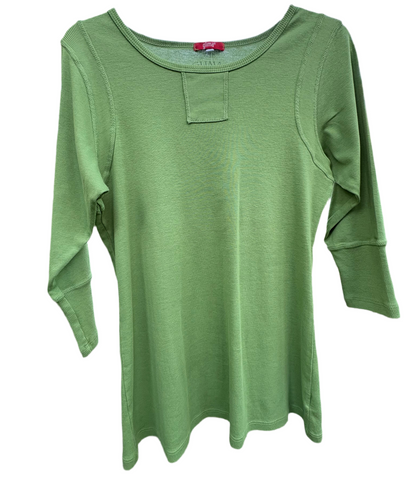 Textured Details Solid Top - Ivy