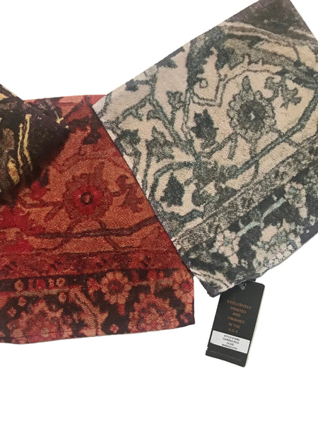 Fresco Towels - Casbah Rug Olive/Taupe - Washcloth
