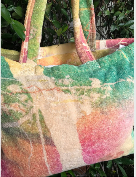 Fresco Towels - Abstract Tree Yellow - Large Tote Bag