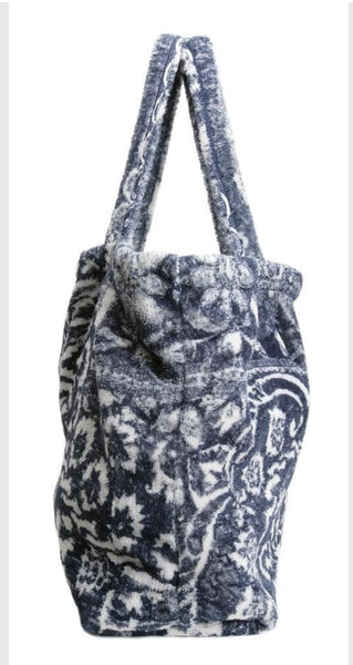 Fresco Towels - Bohemian Damask Royal Blue - large Tote Bag