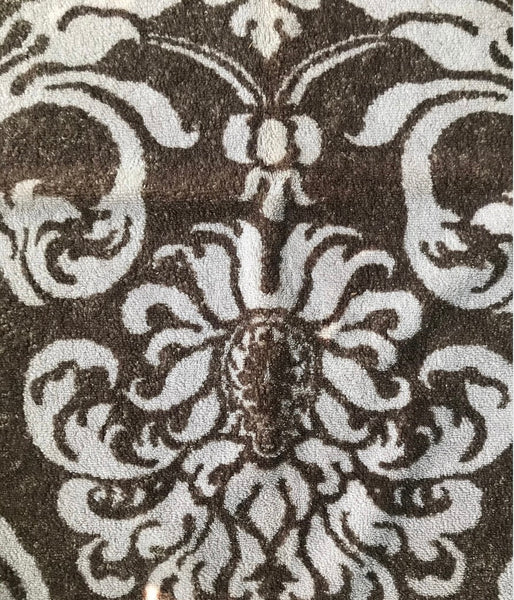 Fresco Towels- Royal Damask Brown/Taupe- Hand Towel