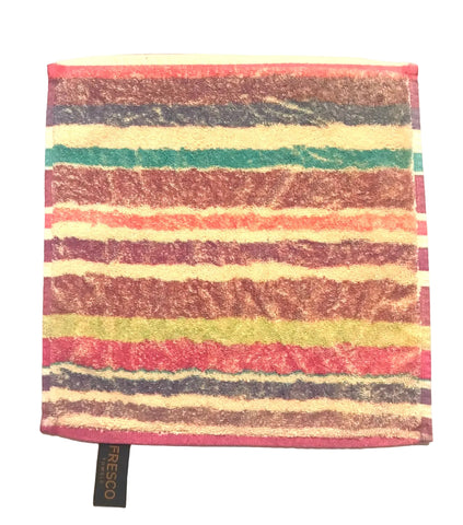Fresco Towels- Napa Stripes Yellow- Washcloth